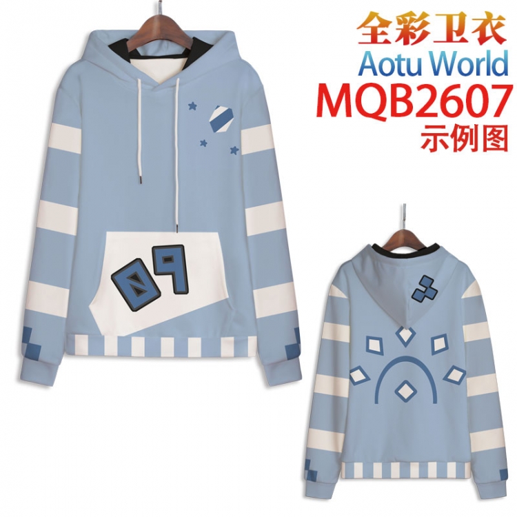 AOTU Full color hooded sweatshirt without zipper pocket from XXS to 4XL MQB-2607