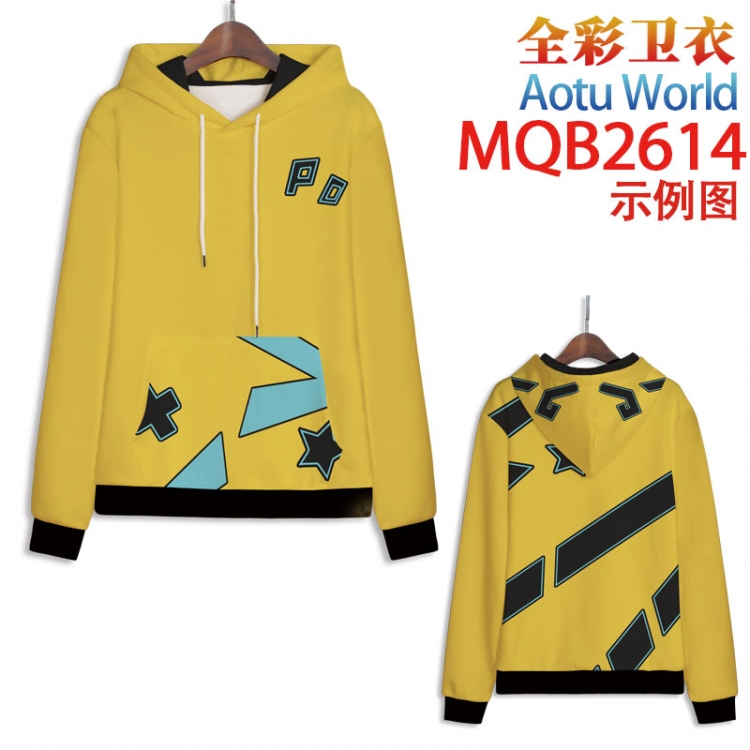 AOTU Full color hooded sweatshirt without zipper pocket from XXS to 4XL MQB-2614