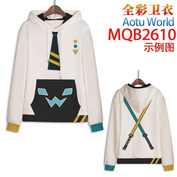 AOTU Full color hooded sweatshirt without zipper pocket from XXS to 4XL MQB-2610