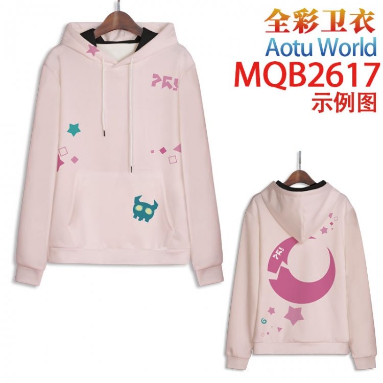 AOTU Full color hooded sweatshirt without zipper pocket from XXS to 4XL  MQB-2617