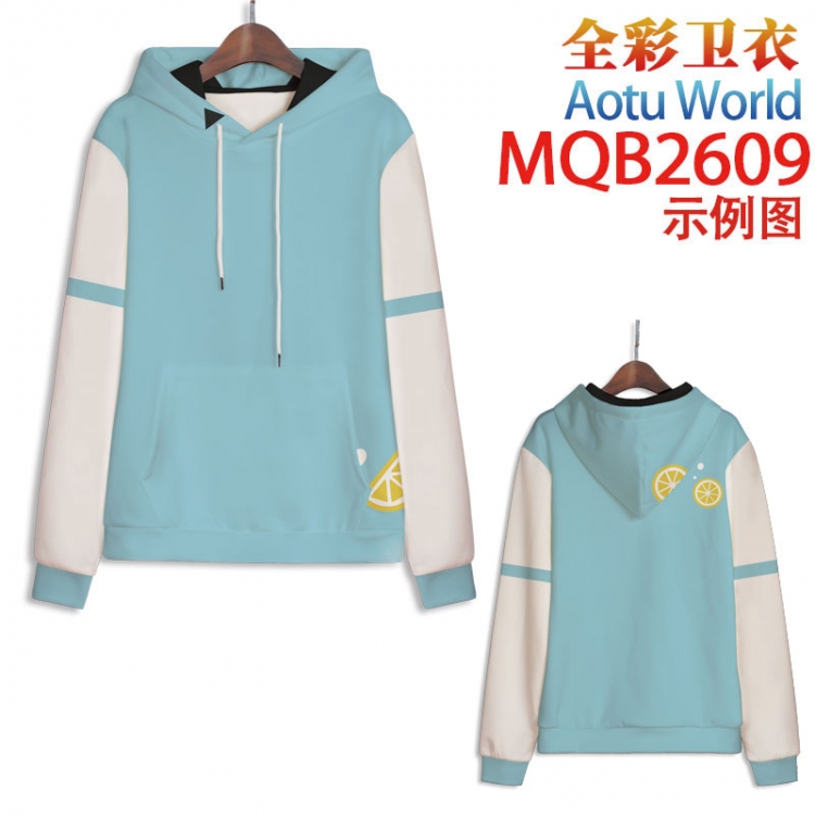 AOTU Full color hooded sweatshirt without zipper pocket from XXS to 4XL MQB-2609