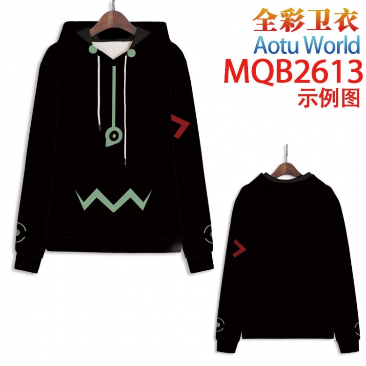 AOTU Full color hooded sweatshirt without zipper pocket from XXS to 4XL MQB-2613