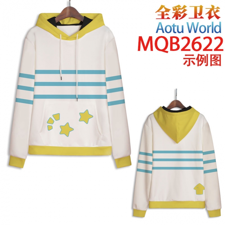 AOTU Full color hooded sweatshirt without zipper pocket from XXS to 4XL MQB-2622