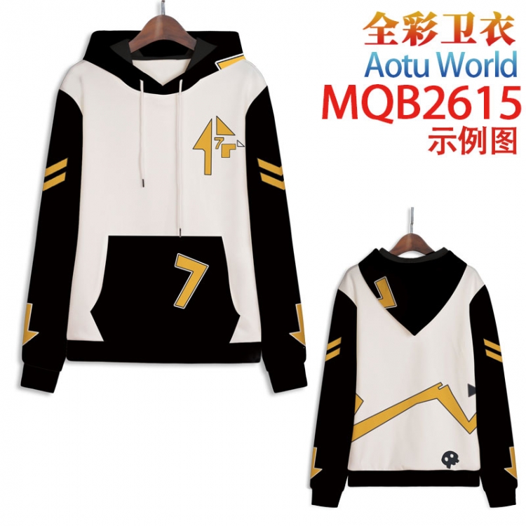 AOTU Full color hooded sweatshirt without zipper pocket from XXS to 4XL MQB-2615