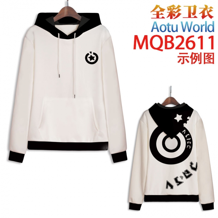 AOTU Full color hooded sweatshirt without zipper pocket from XXS to 4XL MQB-2611