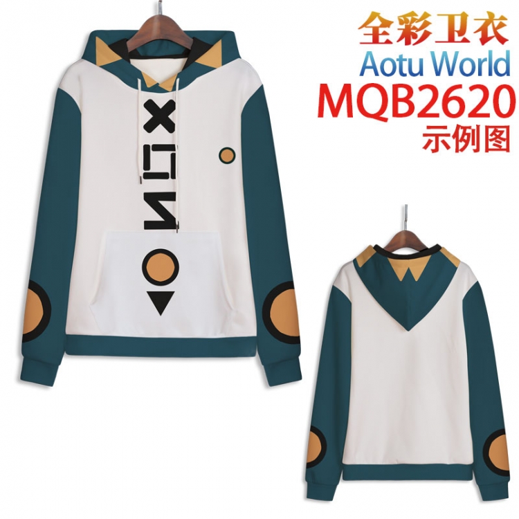 AOTU Full color hooded sweatshirt without zipper pocket from XXS to 4XL MQB-2620