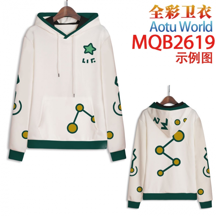 AOTU Full color hooded sweatshirt without zipper pocket from XXS to 4XL  MQB-2619