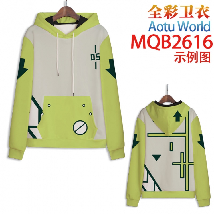 AOTU Full color hooded sweatshirt without zipper pocket from XXS to 4XL MQB-2616