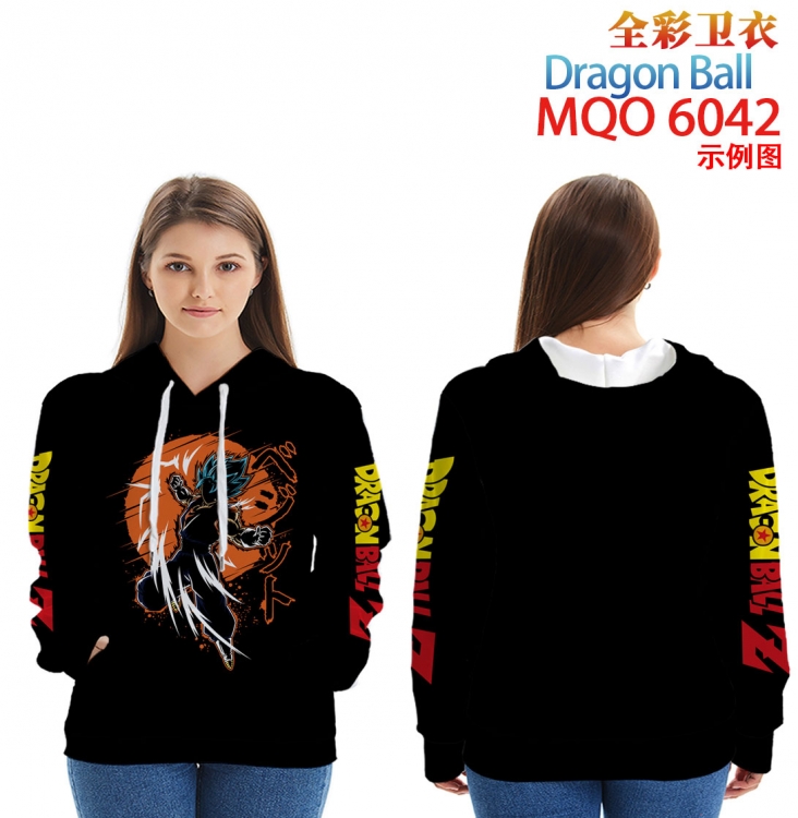 DRAGON BALL Long Sleeve Hooded Full Color Patch Pocket Sweatshirt from XXS to 4XL MQO 6042