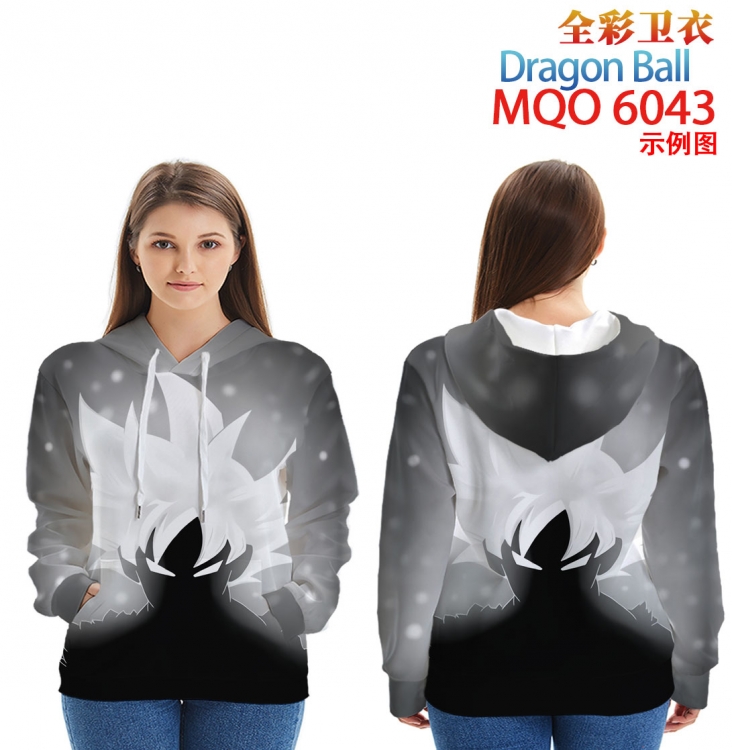 DRAGON BALL Long Sleeve Hooded Full Color Patch Pocket Sweatshirt from XXS to 4XL  MQO 6043