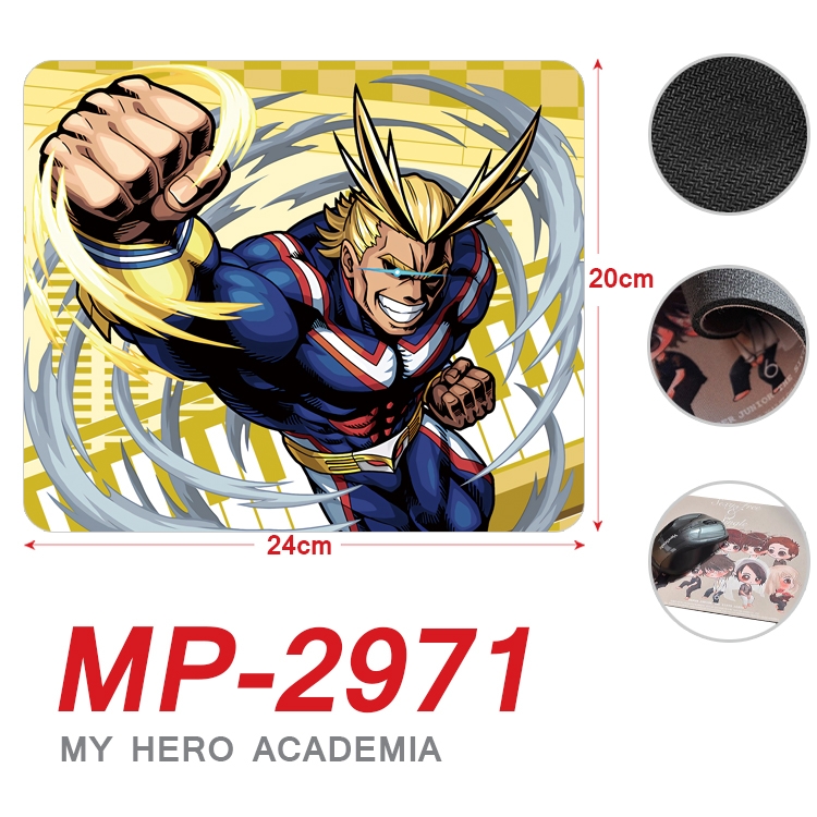 My Hero Academia Anime Full Color Printing Mouse Pad Unlocked 20X24cm price for 5 pcs  MP-2971A