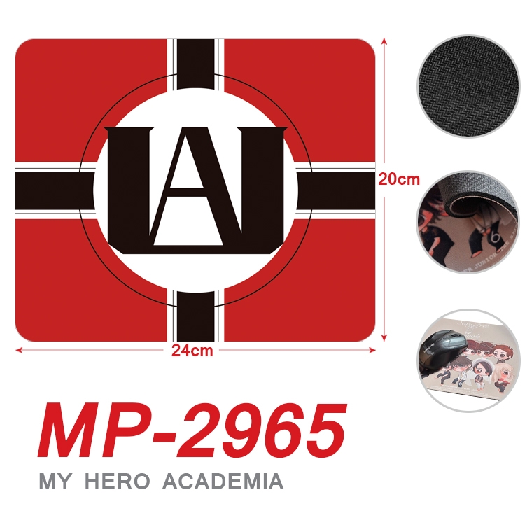 My Hero Academia Anime Full Color Printing Mouse Pad Unlocked 20X24cm price for 5 pcs MP-2965A