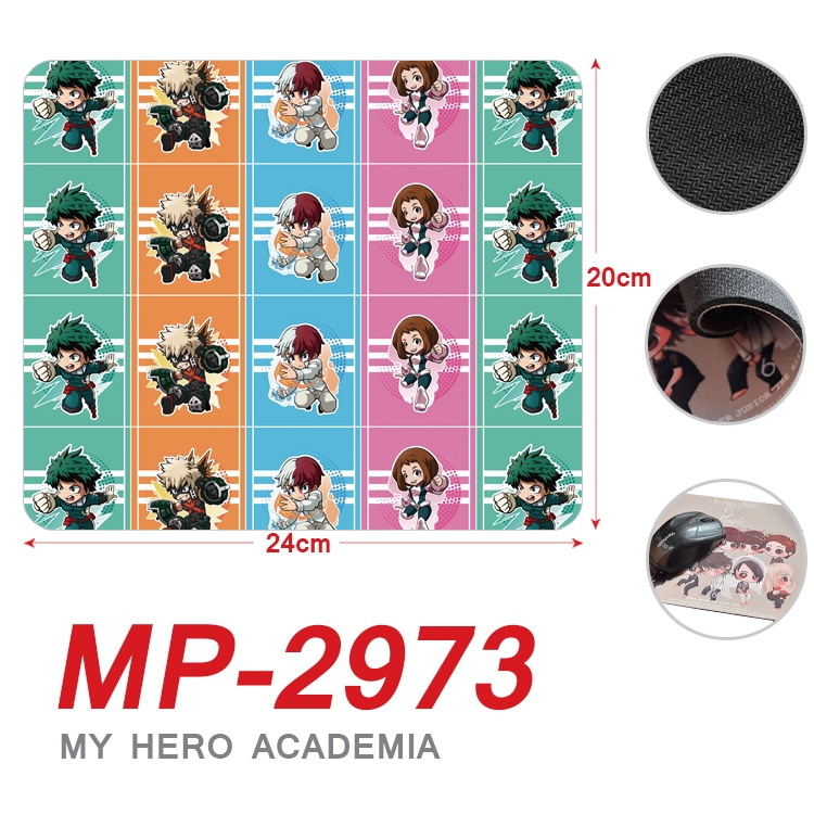 My Hero Academia Anime Full Color Printing Mouse Pad Unlocked 20X24cm price for 5 pcs  MP-2973A