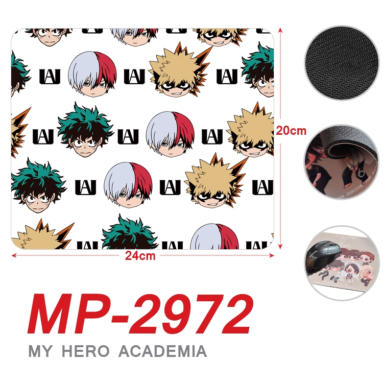 My Hero Academia Anime Full Color Printing Mouse Pad Unlocked 20X24cm price for 5 pcs MP-2972A