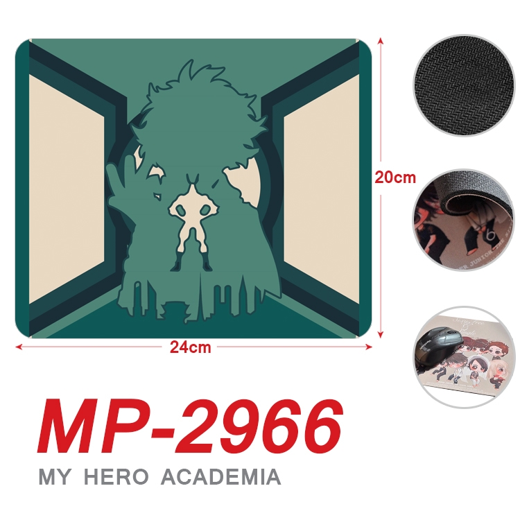 My Hero Academia Anime Full Color Printing Mouse Pad Unlocked 20X24cm price for 5 pcs MP-2966A
