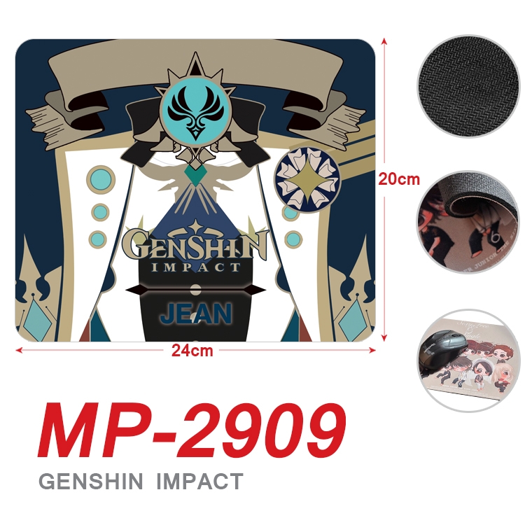 Genshin Impact Anime Full Color Printing Mouse Pad Unlocked 20X24cm price for 5 pcs MP-2909A