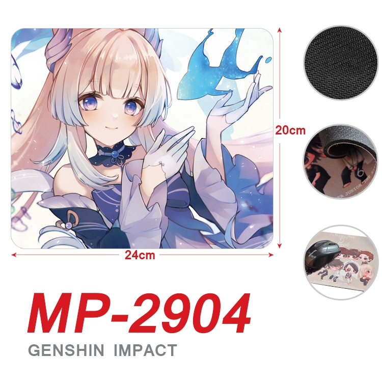 Genshin Impact Anime Full Color Printing Mouse Pad Unlocked 20X24cm price for 5 pcs MP-2904A