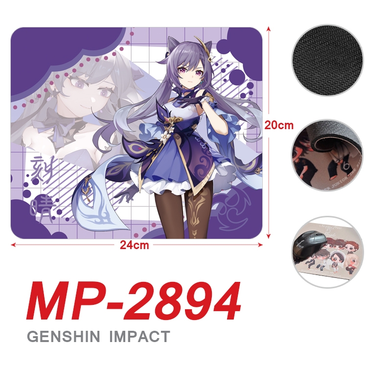 Genshin Impact Anime Full Color Printing Mouse Pad Unlocked 20X24cm price for 5 pcs MP-2894A