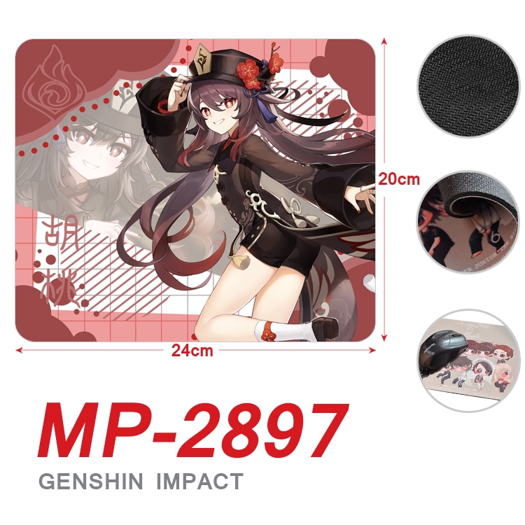 Genshin Impact Anime Full Color Printing Mouse Pad Unlocked 20X24cm price for 5 pcs MP-2897A