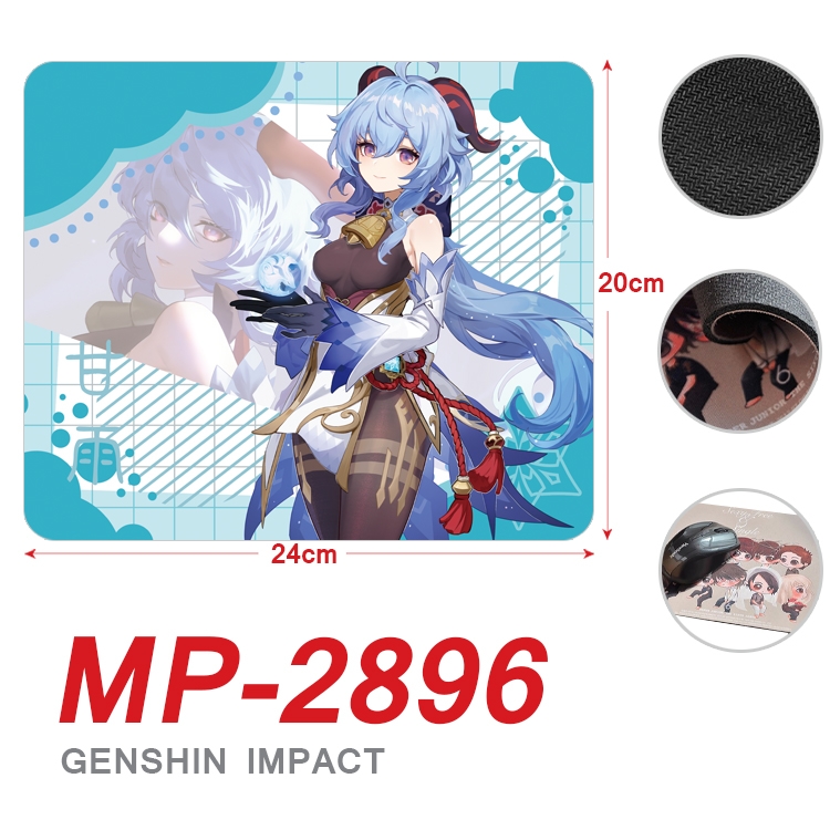 Genshin Impact Anime Full Color Printing Mouse Pad Unlocked 20X24cm price for 5 pcs MP-2896A