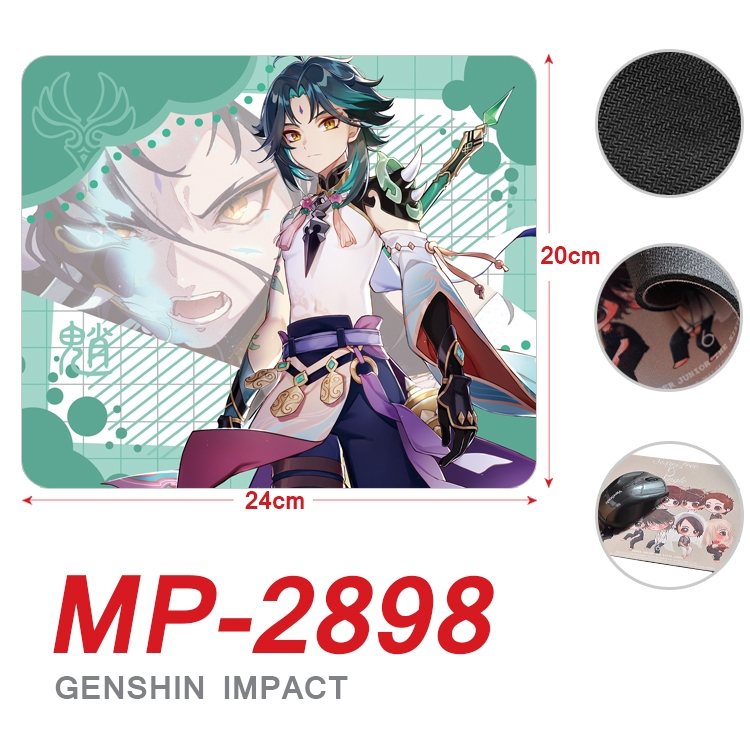 Genshin Impact Anime Full Color Printing Mouse Pad Unlocked 20X24cm price for 5 pcs MP-2898A