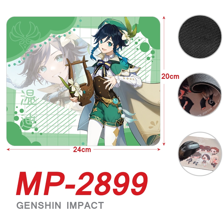 Genshin Impact Anime Full Color Printing Mouse Pad Unlocked 20X24cm price for 5 pcs MP-2899A