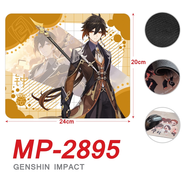 Genshin Impact Anime Full Color Printing Mouse Pad Unlocked 20X24cm price for 5 pcs MP-2895A