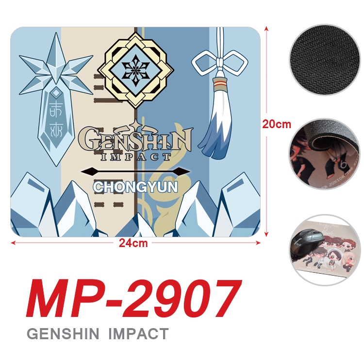 Genshin Impact Anime Full Color Printing Mouse Pad Unlocked 20X24cm price for 5 pcs MP-2907A