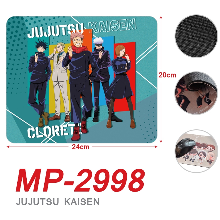 Jujutsu Kaisen Anime Full Color Printing Mouse Pad Unlocked 20X24cm price for 5 pcs MP-2998A