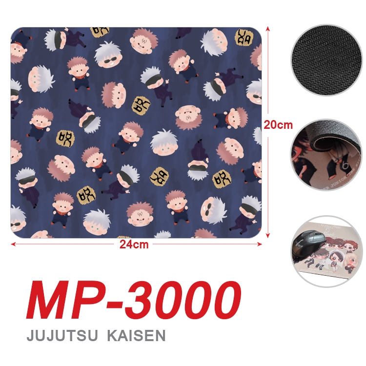 Jujutsu Kaisen Anime Full Color Printing Mouse Pad Unlocked 20X24cm price for 5 pcs MP-3000A