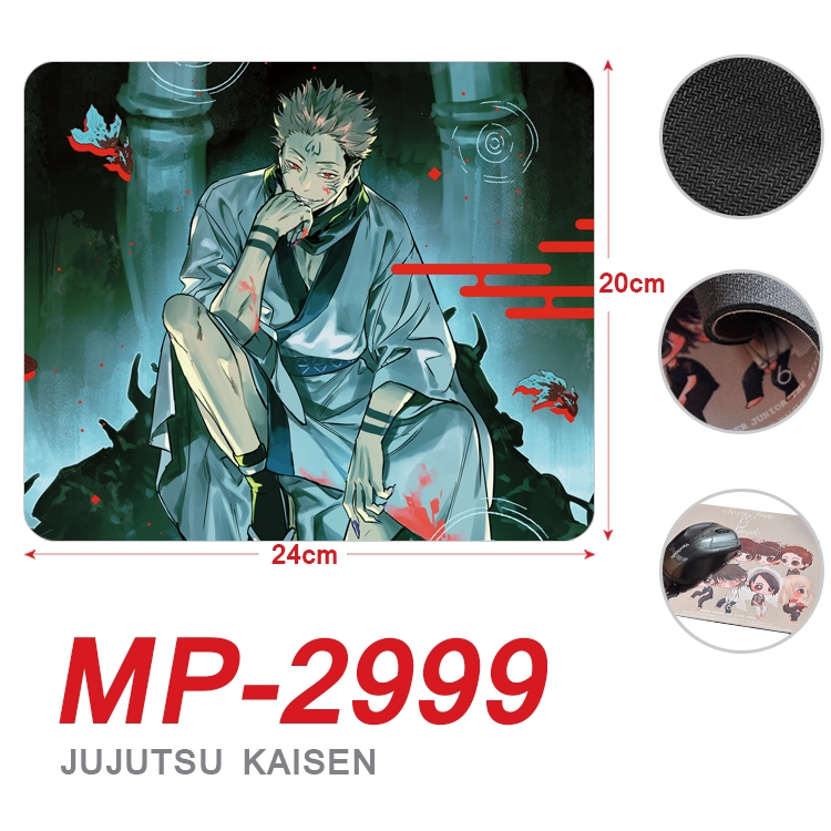 Jujutsu Kaisen Anime Full Color Printing Mouse Pad Unlocked 20X24cm price for 5 pcs MP-2999A