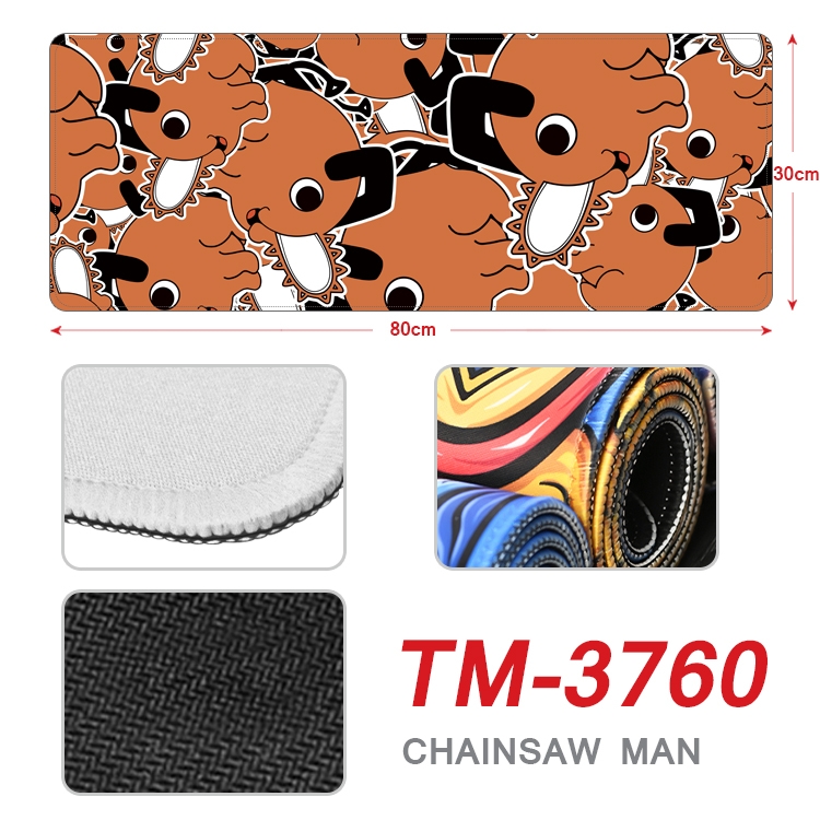 Chainsaw man Anime peripheral new lock edge mouse pad 80X30cm  TM-3760A