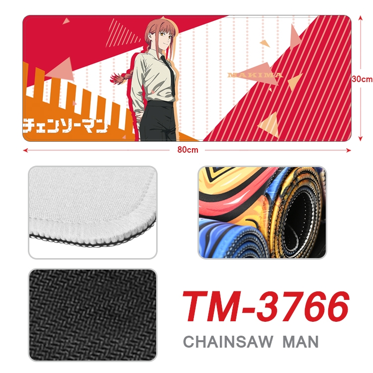 Chainsaw man Anime peripheral new lock edge mouse pad 80X30cm TM-3766A