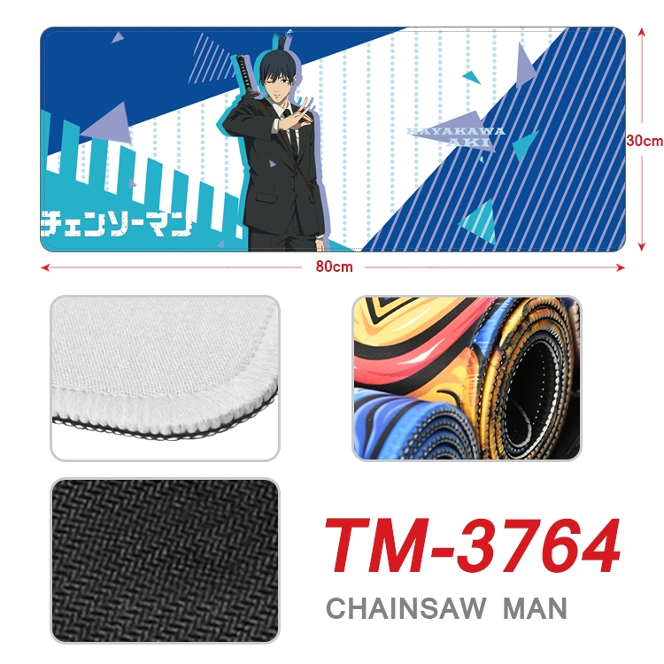 Chainsaw man Anime peripheral new lock edge mouse pad 80X30cm TM-3764A