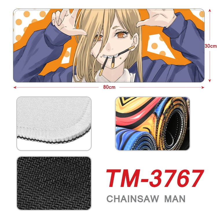 Chainsaw man Anime peripheral new lock edge mouse pad 80X30cm TM-3767A