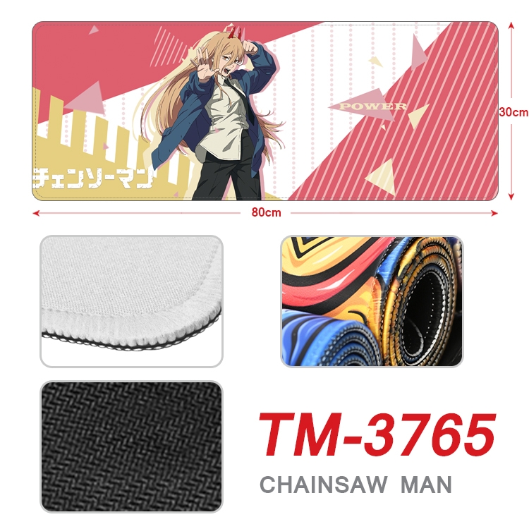 Chainsaw man Anime peripheral new lock edge mouse pad 80X30cm  TM-3765A