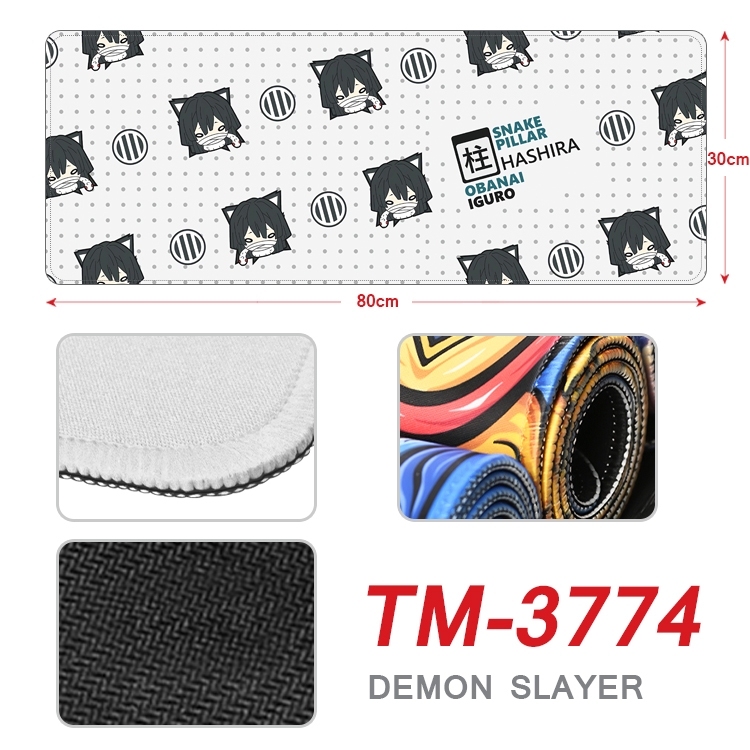 Demon Slayer Kimets Anime peripheral new lock edge mouse pad 80X30cm TM-3774A