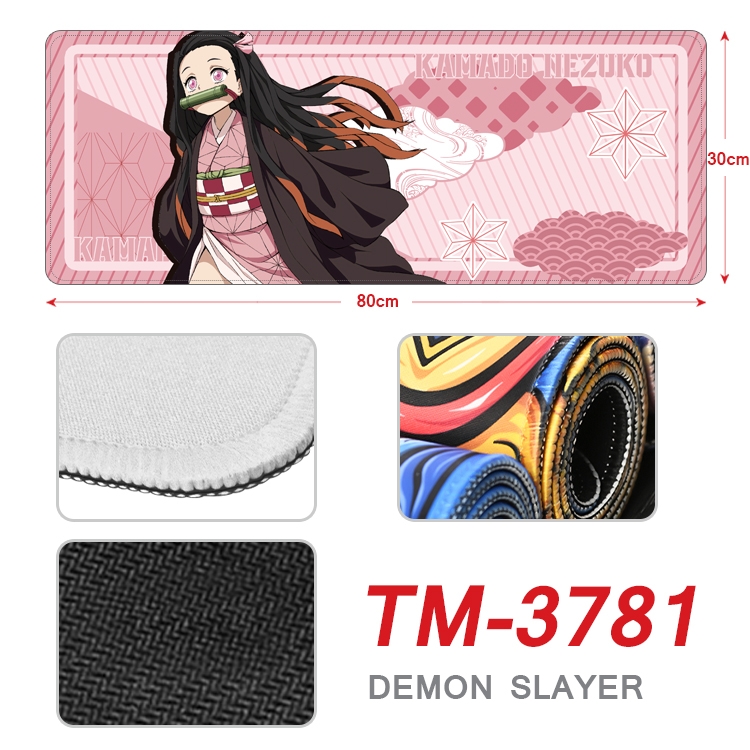 Demon Slayer Kimets Anime peripheral new lock edge mouse pad 80X30cm TM-3781A