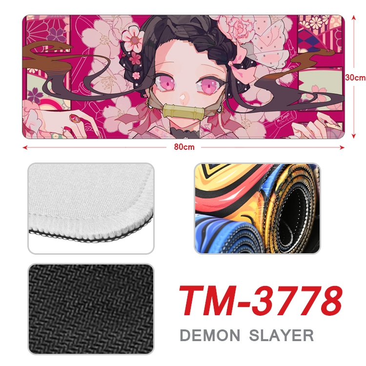 Demon Slayer Kimets Anime peripheral new lock edge mouse pad 80X30cm TM-3778A