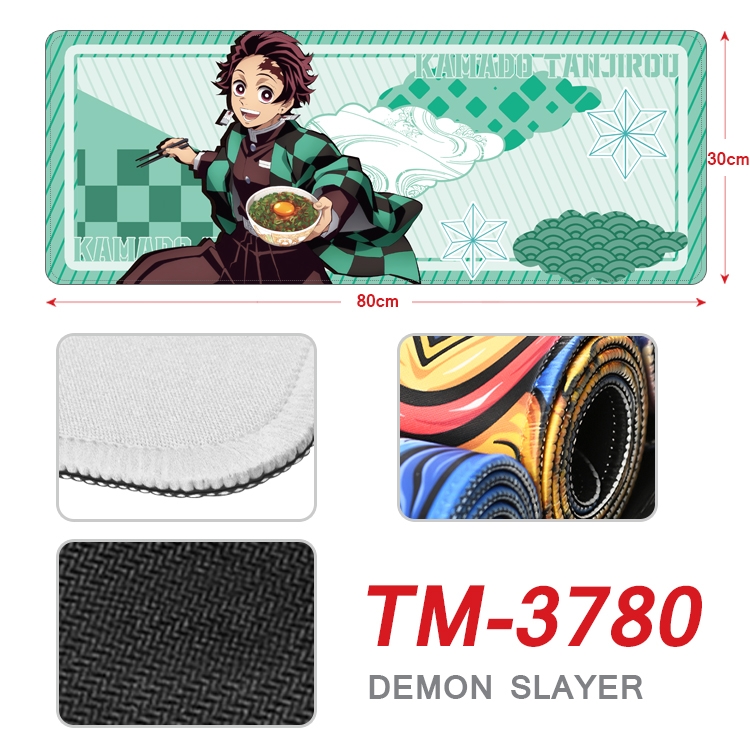 Demon Slayer Kimets Anime peripheral new lock edge mouse pad 80X30cm TM-3780A