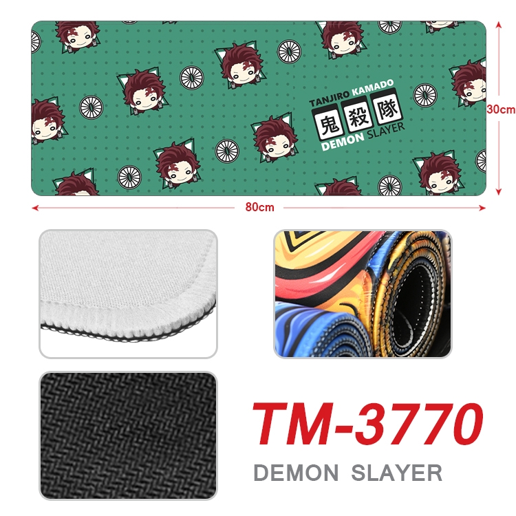 Demon Slayer Kimets Anime peripheral new lock edge mouse pad 80X30cm TM-3770A