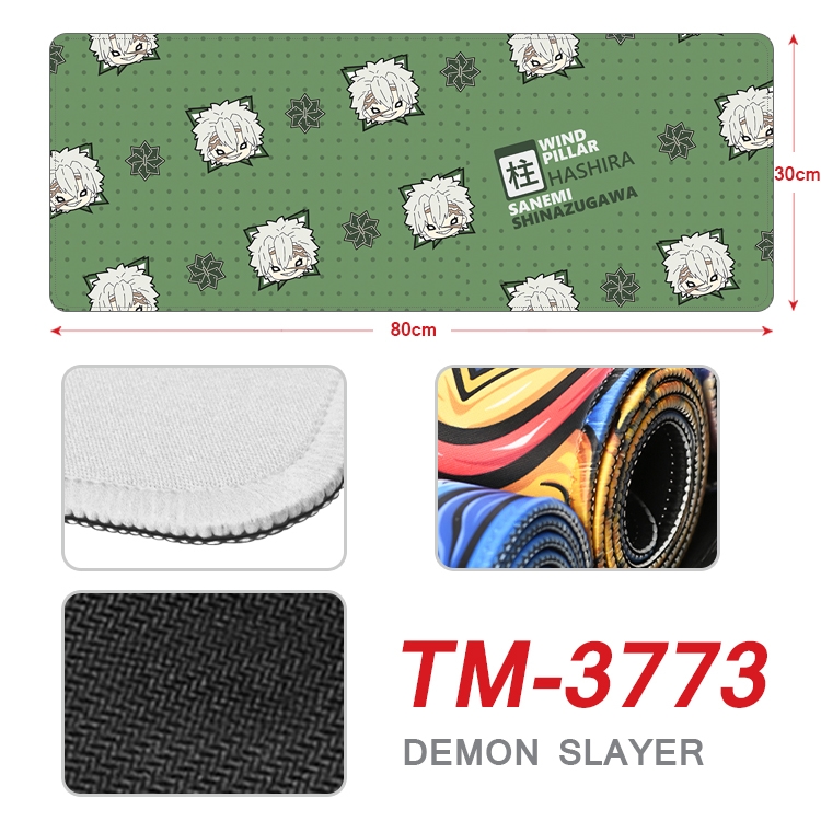 Demon Slayer Kimets Anime peripheral new lock edge mouse pad 80X30cm TM-3773A