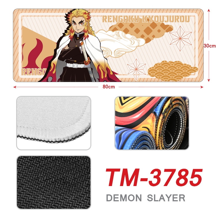 Demon Slayer Kimets Anime peripheral new lock edge mouse pad 80X30cm  TM-3785A