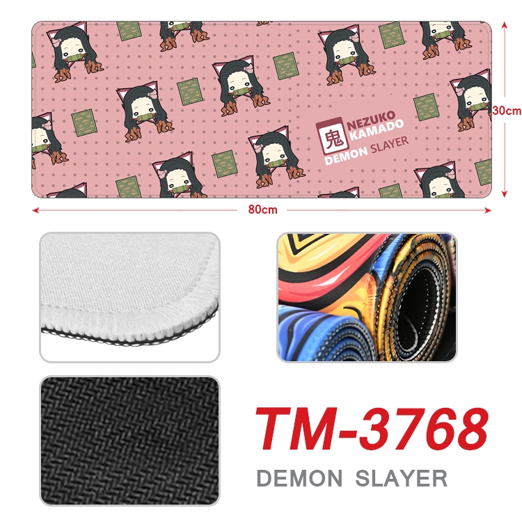 Demon Slayer Kimets Anime peripheral new lock edge mouse pad 80X30cm  TM-3768A
