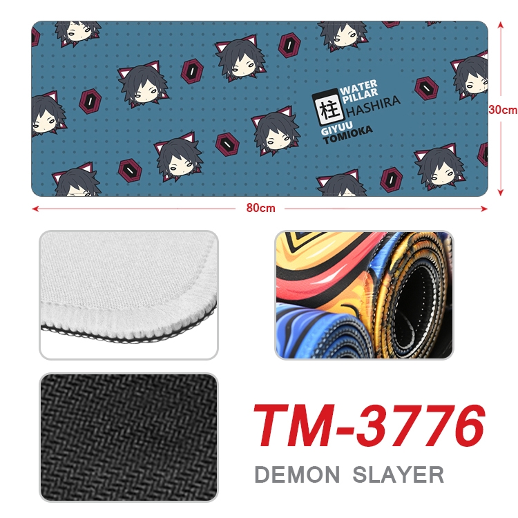 Demon Slayer Kimets Anime peripheral new lock edge mouse pad 80X30cm TM-3776A