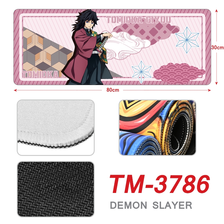 Demon Slayer Kimets Anime peripheral new lock edge mouse pad 80X30cm TM-3786A