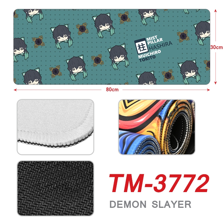 Demon Slayer Kimets Anime peripheral new lock edge mouse pad 80X30cm  TM-3772A