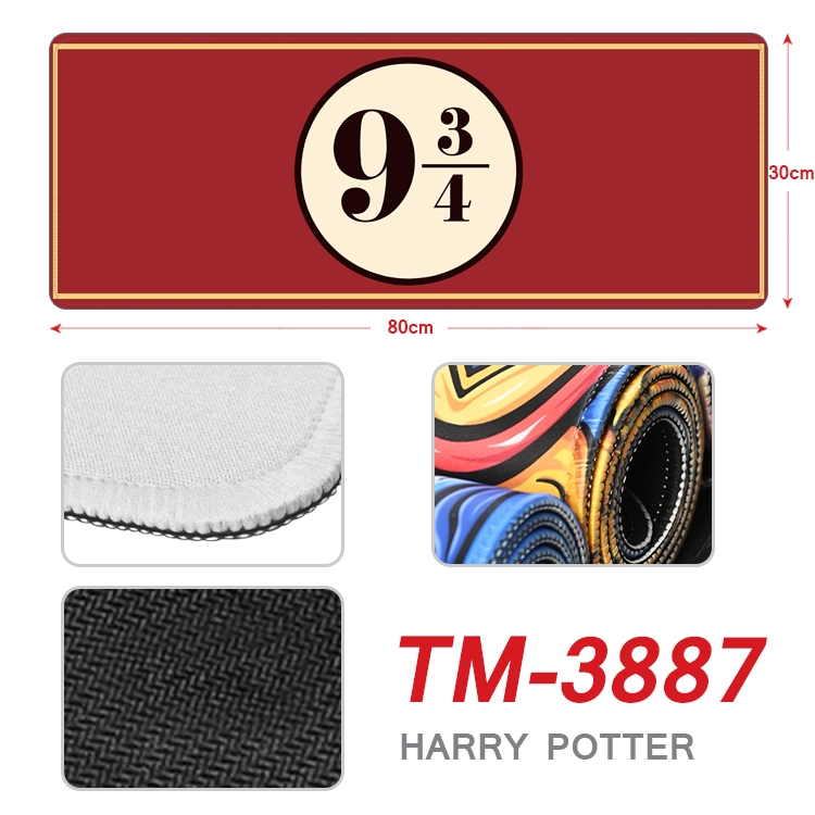 Harry Potter Anime peripheral new lock edge mouse pad 80X30cm  TM-3887A