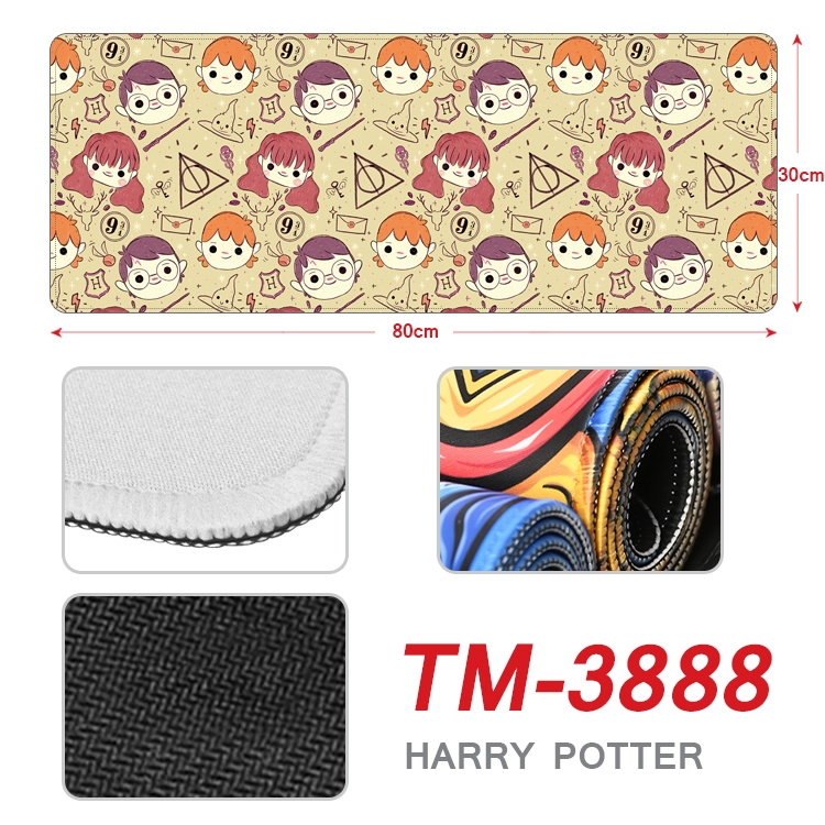 Harry Potter Anime peripheral new lock edge mouse pad 80X30cm TM-3888A