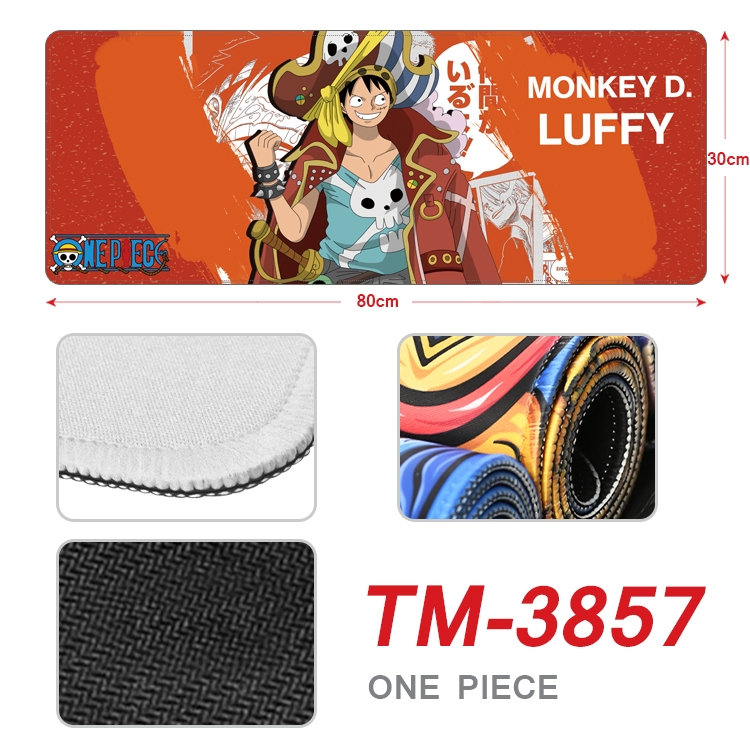 One Piece Anime peripheral new lock edge mouse pad 80X30cm